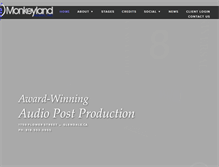 Tablet Screenshot of monkeylandaudio.com
